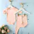 Conjunto Básico Body Manga Longa e Calça Bebê Capuc - Rosa Salmão