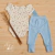 Conjunto Bebê Algodão Egípcio Body e Calça Urso Francisco - Azul - loja online