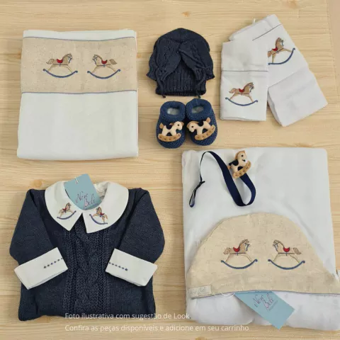 Kit Monte Seu Enxoval Cavalinho Babilônia Marinho - comprar online