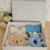 Kit Presente Bebê M Urso Gravatinha Nino Pró - Azul - comprar online