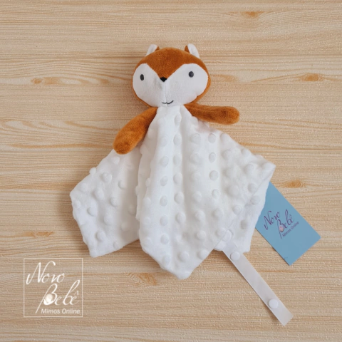 Naninha Dots Raposa - Branco com Caramelo