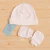 Kit Bebê Algodão Pima Touca e Luva Peru - Branco - comprar online