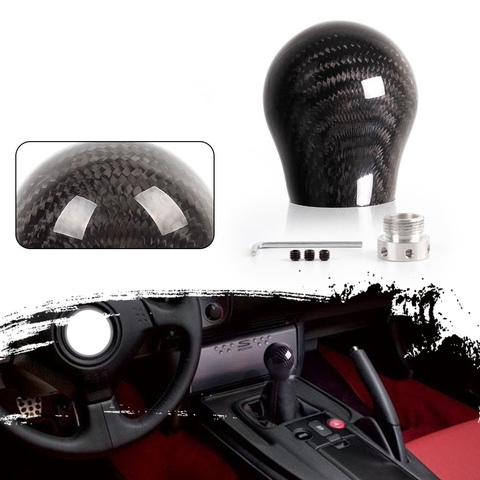Manopla Bulb fibra de carbono - Lock reverse