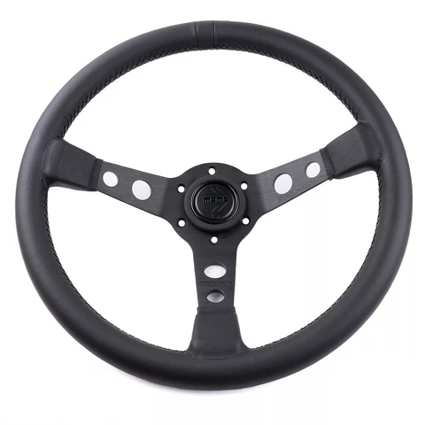 Volante Momo Mod. 07 Black Edition - Couro