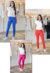 Kit com 3 Calças Modeladoras Skinny Color