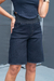 Bermuda Jeans Modeladora Megaflex Preta - loja online