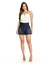 Short Jeans Modelador Desfiado Azul Escuro
