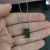 Colar pedra zircônia em aço inoxidável prateado corrente fininha delicada verde esmeralda ou vermelha ou rosa ou azul - loja online