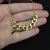Colar chocker corrente grossa em aço inoxidável prateado ou com banho dourado na internet