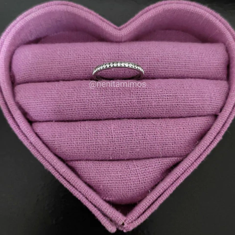 Anel aparador em aço inoxidável prateado ou com banho dourado aparador de aliança brilhante - comprar online