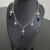 Colar chocker estrela azul em aço inoxidável prateado - comprar online
