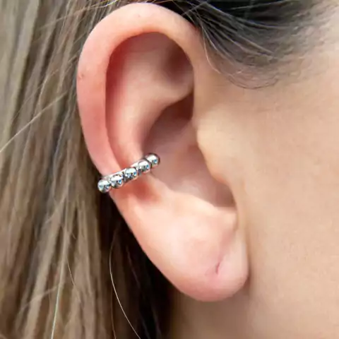 Piercing fake esferas em aço inoxidavel piercing de pressão