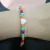 Pulseira de miçangas e aço inoxidável pulseira colorida coração madre perola