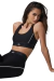 Top Airlift Suit Up Bra Black/White Alo Yoga na internet