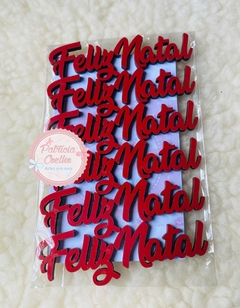 Palavras Feliz Natal Vermelho