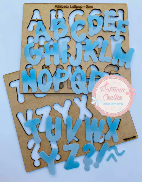 Gabaritos Moldes Alfabeto Lolipop
