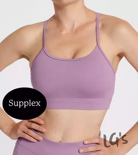 Top Liso Bretel Fino Lila - comprar online