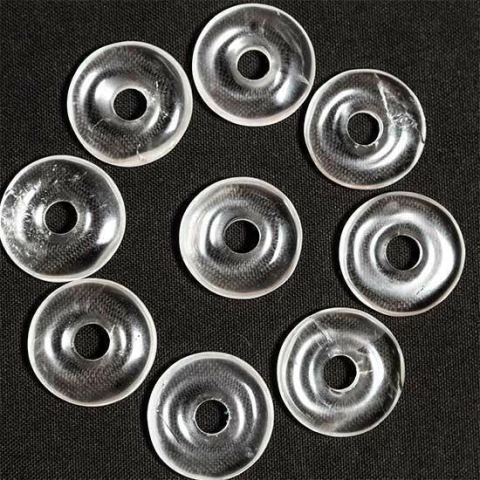 01 Pingente Pedra Pi Cristal Quartzo Natural de Garimpo