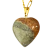 Colar Coração Jaspe Policromo Castoaçao Pino Dourado - comprar online