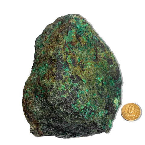 01 Malaquita Pedra Bruto Natural 0,8 a 1,1Kg 12 a 16cm TipoB