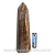 Ponta Bronzita Pedra Lapidado Gerador Sextavado Cod 128110