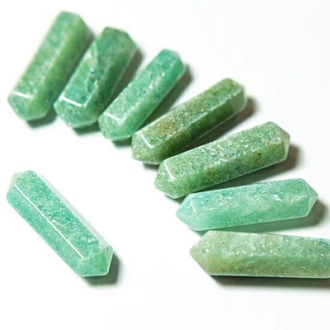 7 Mini BiTerminados pra Mandala e Mesa Radiônicas Aventurina Verde