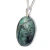 01 Pingente Nlux Cabochão Oval Esmeralda Pino Prata 950 - Distribuidora CristaisdeCurvelo
