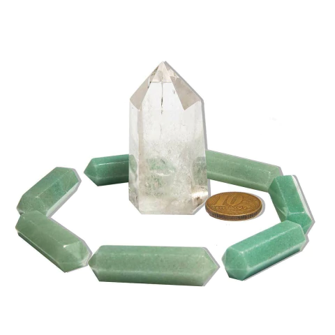 Kit Mesa Radionica Mandala Reiki 01 Ponta+7 Mini Biterminado Verde