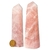 Ponta Quartzo Rosa Pedra Natural 12 a 13cm média 240g Tipo A - comprar online