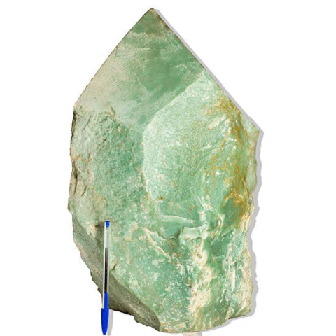 Quartzo Verde Pé e Bico Serrado Natural 20Kg 42cm Classe B