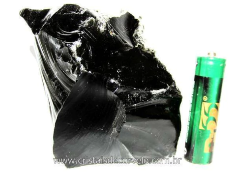 Obsidiana Negra Mineral Vulcanico Pequeno Natural Cod ON8552