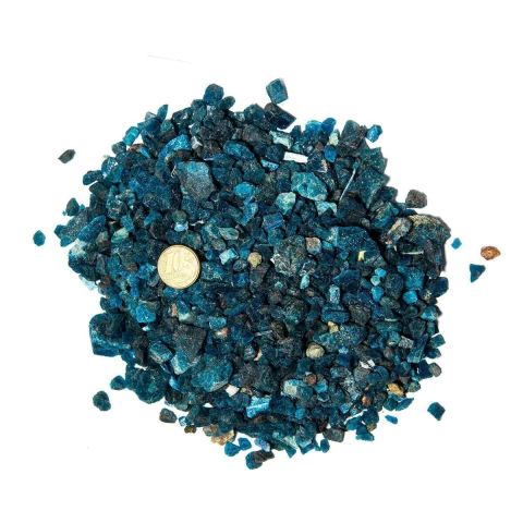 1 kg Apatita Azul Granulado Pra Orgonite PP 5 a 10 mm Tipo B