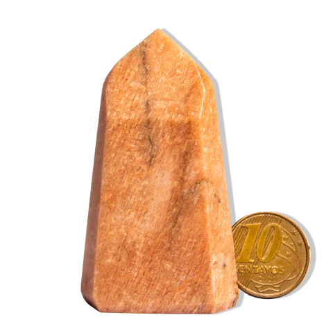 Ponta Amazonita Rosa Pedra Natural 6 a 7cm 50 a 100g Tipo B