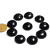 10 Disco Cabochão Pedra Obsidiana Negra 19 mm natural Pra Pingente