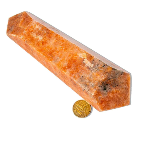 Biterminado Calcita Laranja Sextavado 16 a 17cm Tipo B