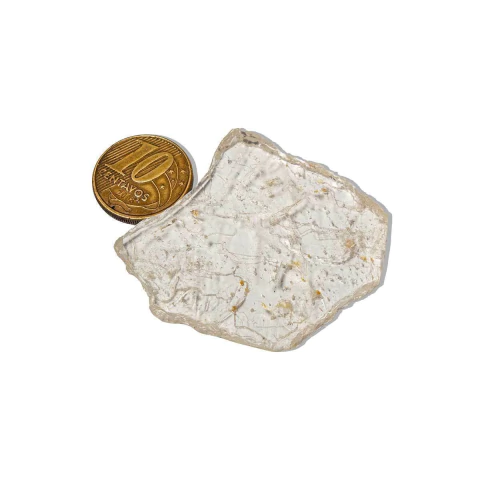 01 Topázio Branco Pedra Bruto Natural 15 a 25g Média 50mm