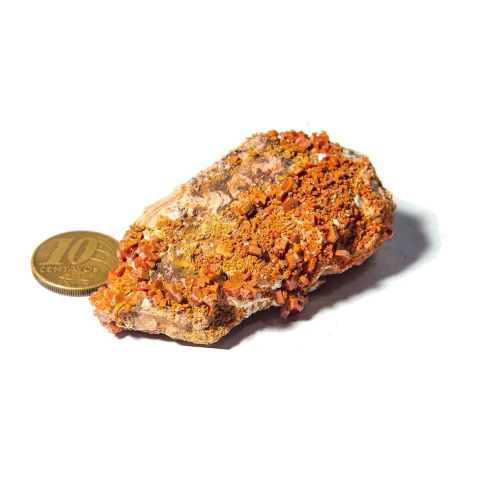 Vanadinita na Base de Laterita Pedra Natural 50 a 100g TipoB