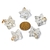10 Pingente Merkabah Cristal Extra Pino Dourado Atacado - loja online