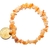 Pulseira Pedra Agata Cornalina Rolado Fibra de Silicone