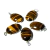 05 Pingente Cabochão Olho de Tigre Montagem Garra Prata 950 - buy online