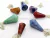 Kit 7 Pendulo Piramidal Invertido Chakras Pedra Natural - loja online
