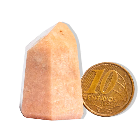 Ponta Amazonita Rosa Pedra Natural 3 a 4cm 25 a 50g Tipo B