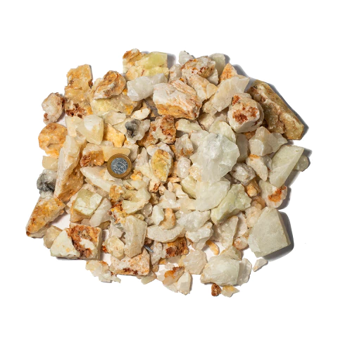 20 Kg Cascalho Bruto Enxofre Pedra Natural 10 a 70mm Tipo B