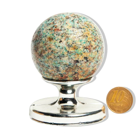 Esfera Amazonita Paraiba Natural 5 a 6cm Média 185g Tipo B