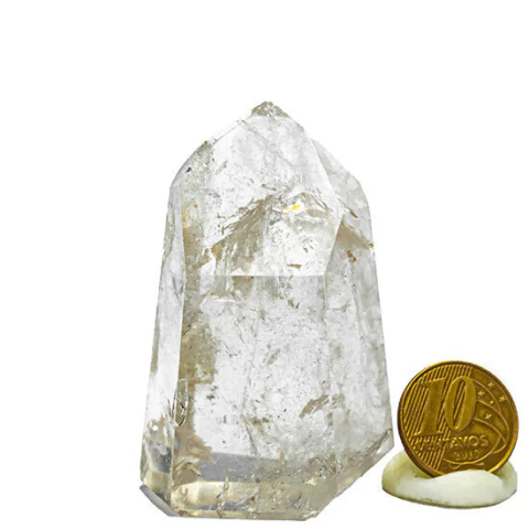 Ponta Quartzo Fumê Pedra Natural 6,1 cm 100 g Tipo C
