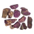 01 Purpurita Bruta Pedra Natural 4 a 8cm 50 a 100g Tipo C - Distribuidora CristaisdeCurvelo