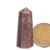 01 Mini Pontinha Quartzo Vermelho Pedra Extra Natural 20 a 35mm na internet