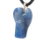 Colar de Anjo Pedra Quartzo Azul Montagem Pino Prateado - buy online