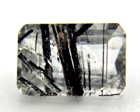 Turmalina Preta Gema Incrustada Cristal Pra Joia Reff TI4780