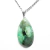05 Pingente Gota Xisto e Esmeralda Pedra Natural Pino Prateado Atacado - comprar online
